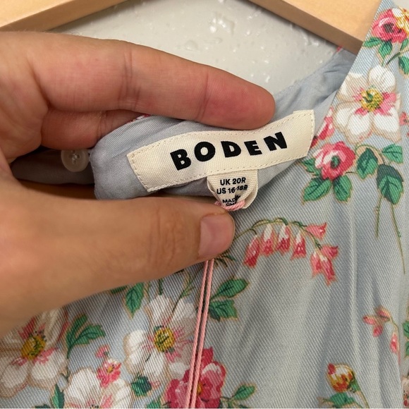 NWT Boden Floral Sleeveless Midi Dress Fit N Flare Pastel Spring Casual Formal - Picture 6 of 11